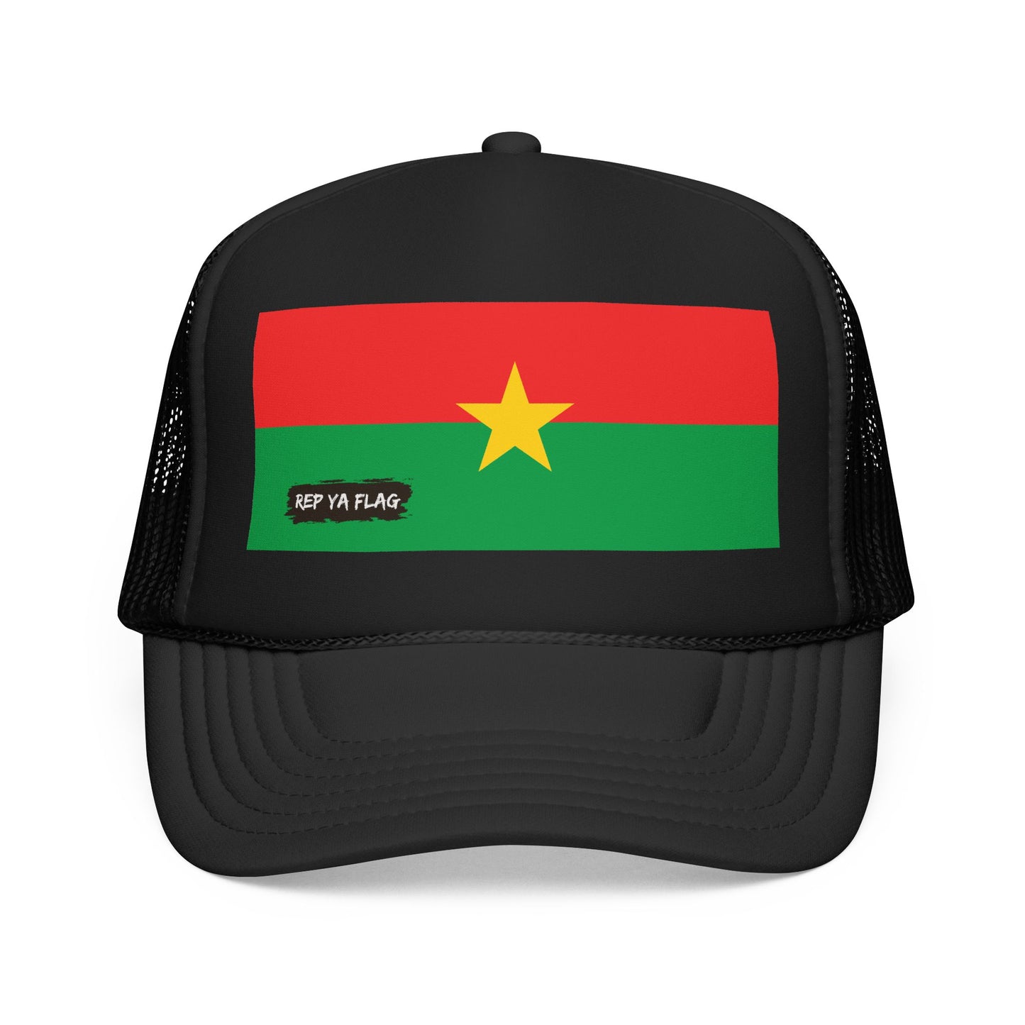 Burkina Faso Flag Foam Trucker Hat | Burkinabé Pride Snapback Cap | Rep Ya Flag