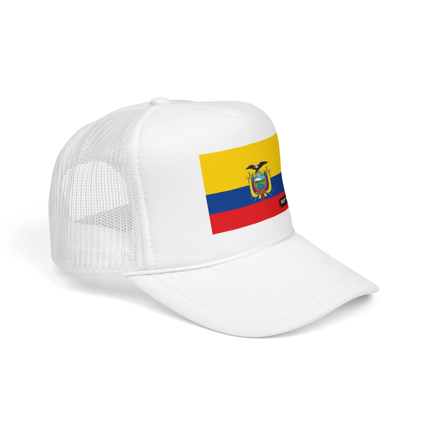 Ecuador Flag Foam Trucker Hat | Ecuadorian Pride Snapback Cap | Rep Ya Flag