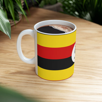 Uganda Flag Coffee Tea Mug 11oz 15oz | Rep Ya Flag Ceramic Mug