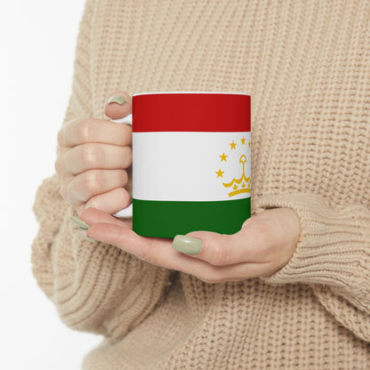 Tajikistan Flag Coffee Tea Mug 11oz 15oz | Rep Ya Flag Ceramic Mug
