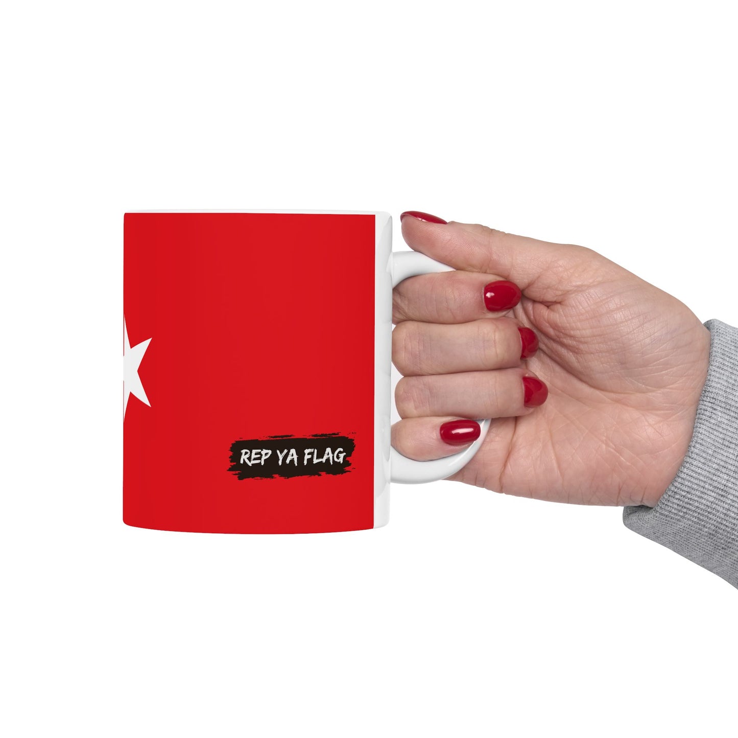 Turkey Flag Coffee Tea Mug 11oz 15oz | Rep Ya Flag Ceramic Mug