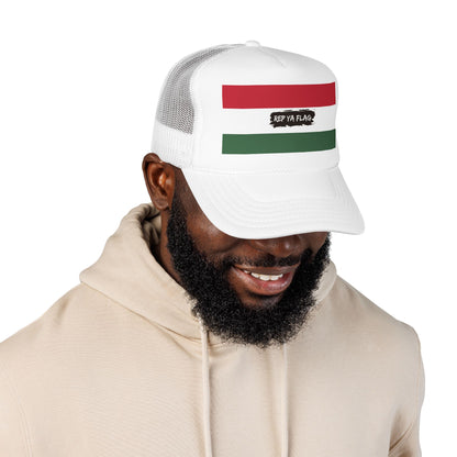Hungary Flag Foam Trucker Hat | Hungarian Pride Snapback Cap | Rep Ya Flag