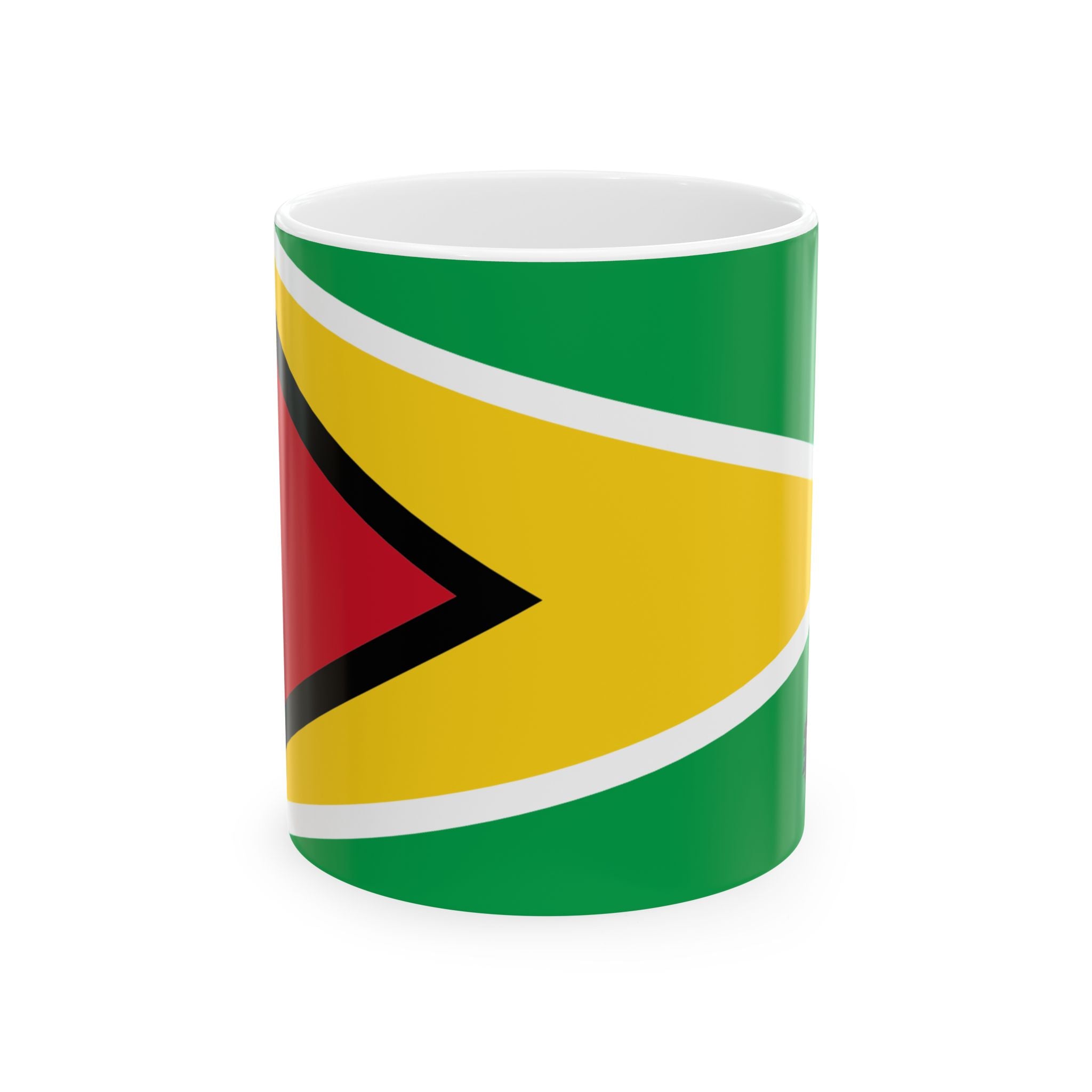 Guyana Flag Coffee Tea Mug 11oz 15oz | Rep Ya Flag Ceramic Mug