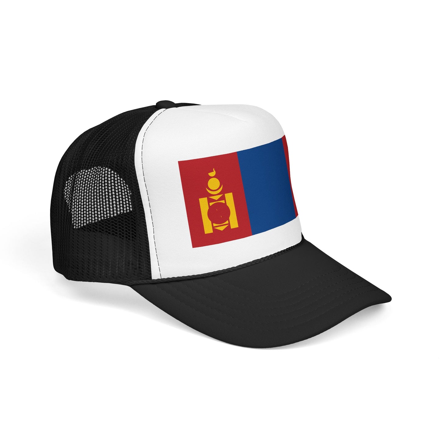 Mongolia Flag Foam Trucker Hat | Mongolian Pride Snapback Cap | Rep Ya Flag