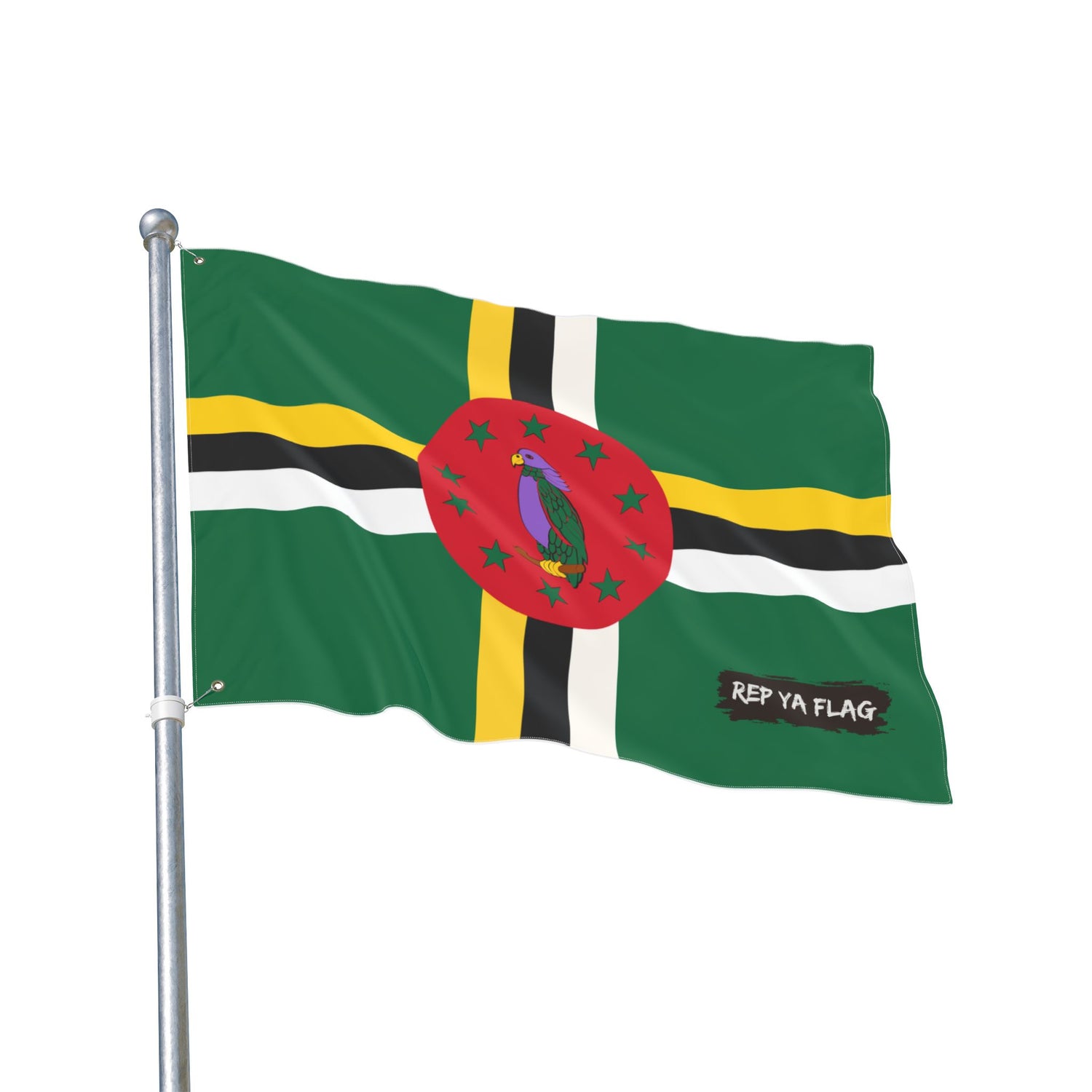 Dominica Flag Garden Banner | Double Sided Outdoor Flag | Rep Ya Flag