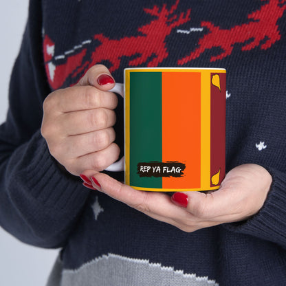 Sri Lanka Flag Coffee Tea Mug 11oz 15oz | Rep Ya Flag Ceramic Mug