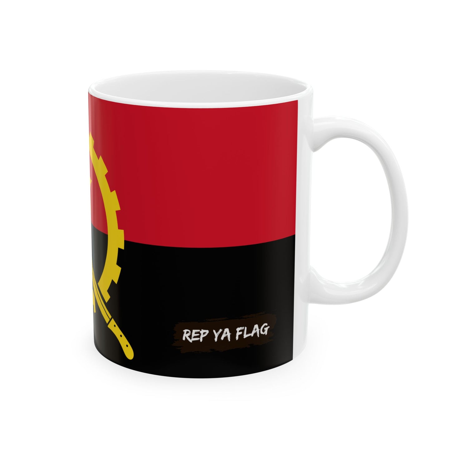 Angola Flag Coffee Mug | Angolan Pride Ceramic Tea Mug 11oz & 15oz | Rep Ya Flag