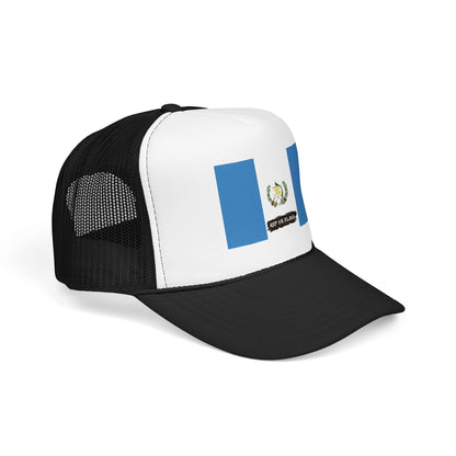 Guatemala Flag Foam Trucker Hat | Guatemalan Pride Snapback Cap | Rep Ya Flag