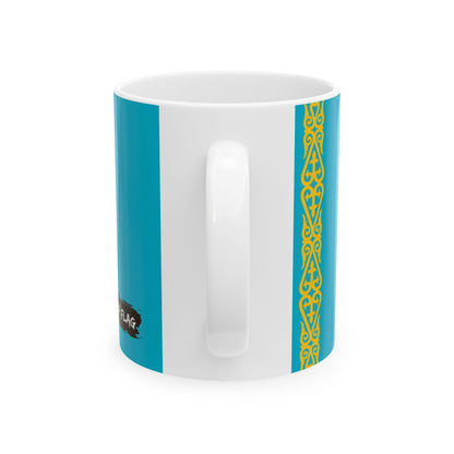 Kazakhstan Flag Coffee Tea Mug 11oz 15oz | Rep Ya Flag Ceramic Mug