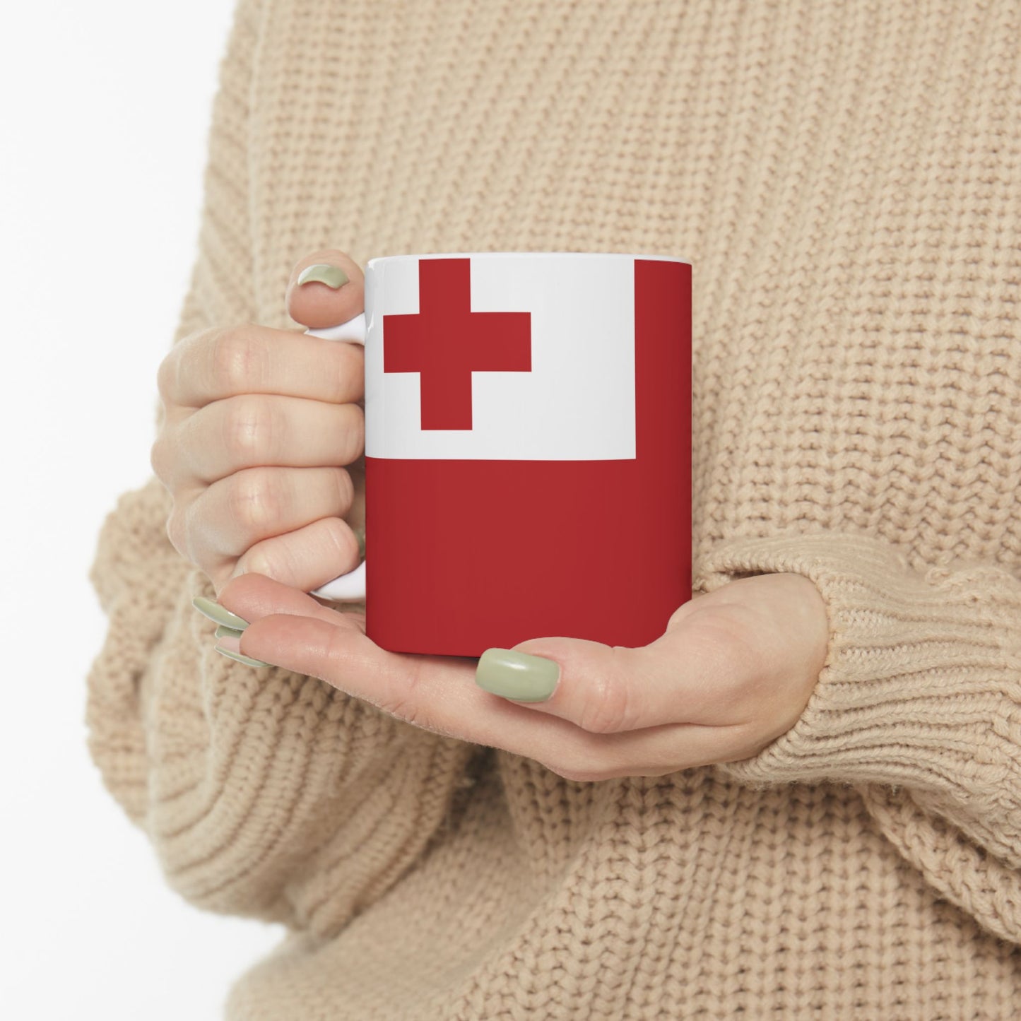 Tonga Flag Coffee Tea Mug 11oz 15oz | Rep Ya Flag Ceramic Mug