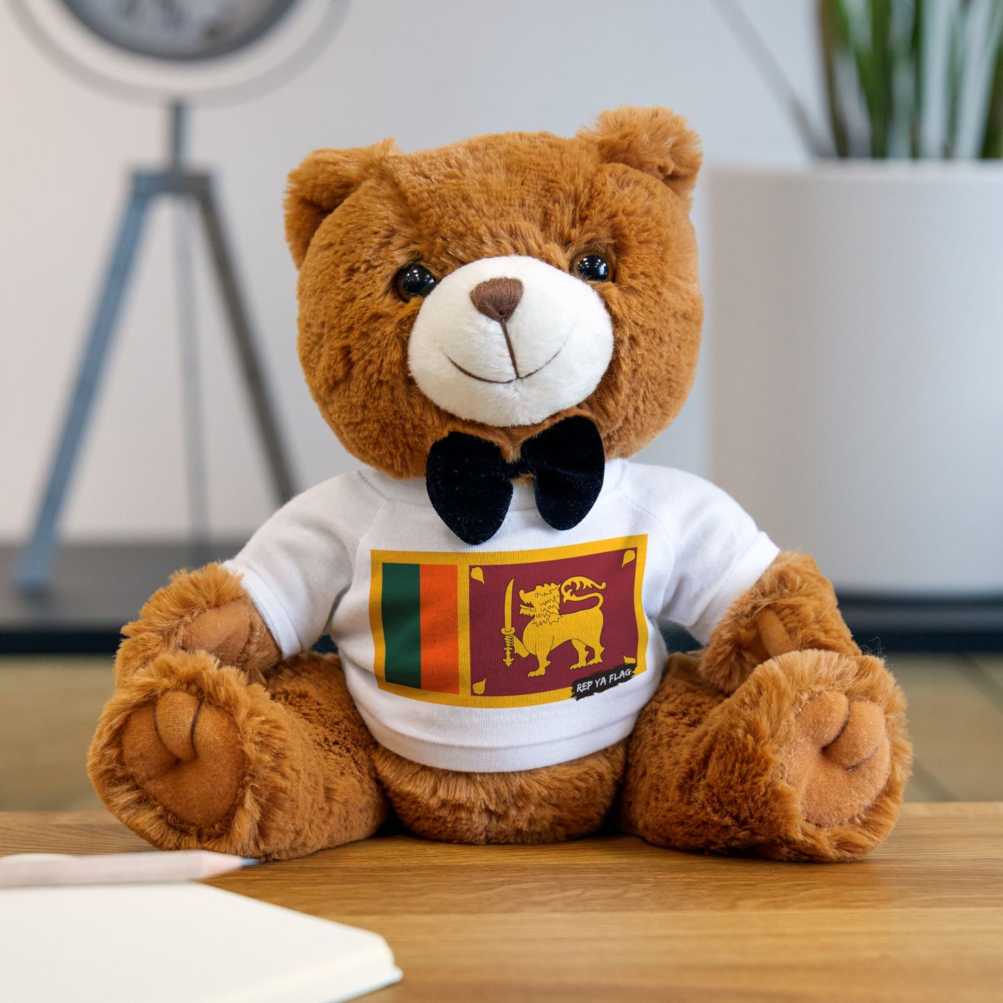 Sri Lanka Teddy Bear | Sri Lanka Flag Plush | Sri Lankan Gift | Cultural Stuffed Animal | Heritage Keepsake Bear