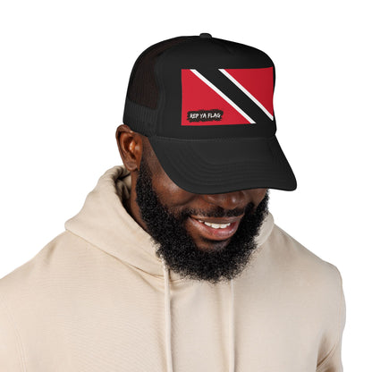 Trinidad and Tobago Flag Foam Trucker Hat | Rep Ya Flag design