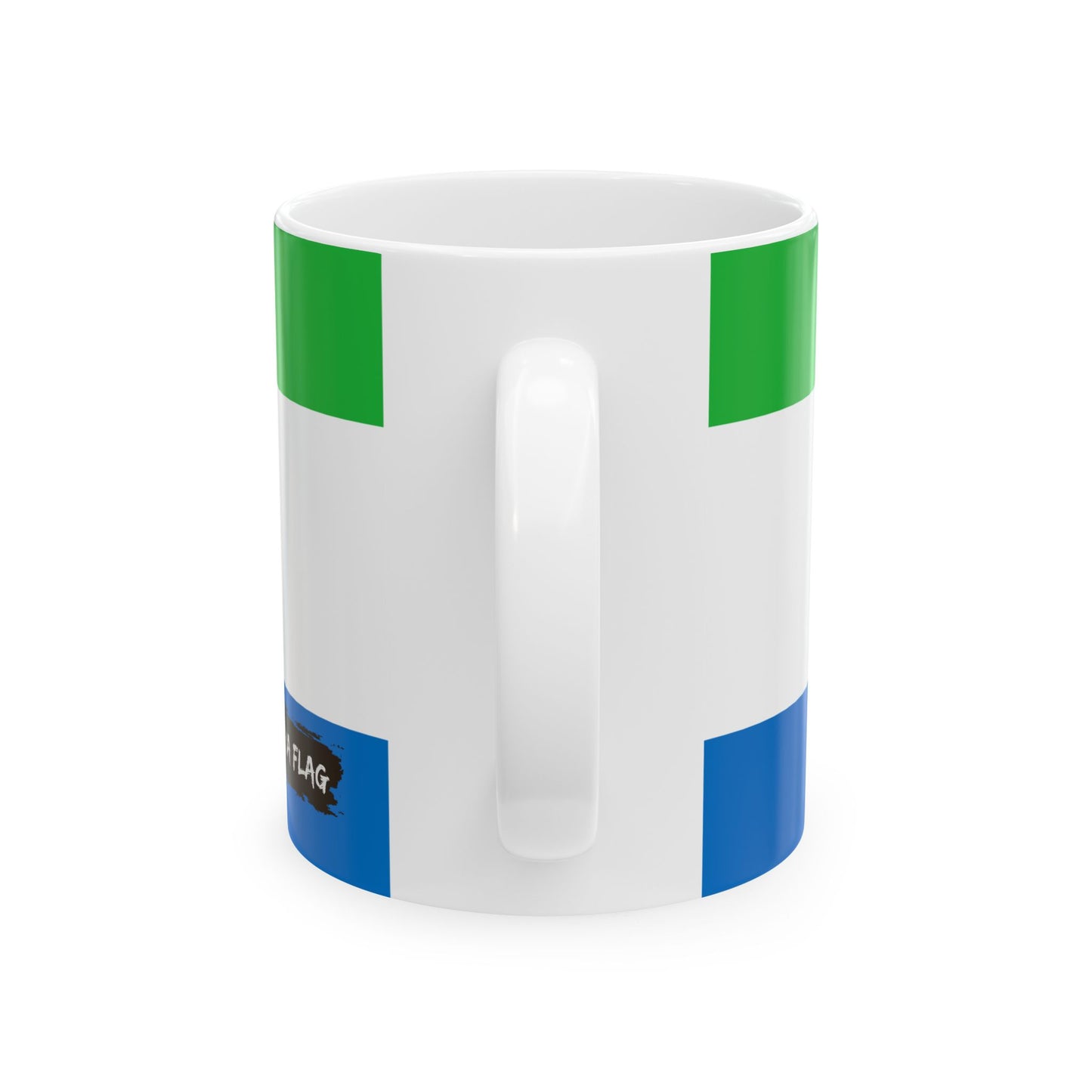Sierra Leone Flag Coffee Mug 11oz & 15oz | Sierra Leonean Heritage Ceramic Coffee Tea Mug | Rep Ya Flag