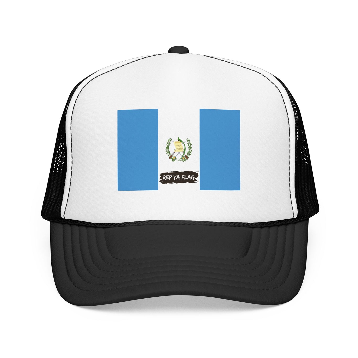 Guatemala Flag Foam Trucker Hat | Guatemalan Pride Snapback Cap | Rep Ya Flag