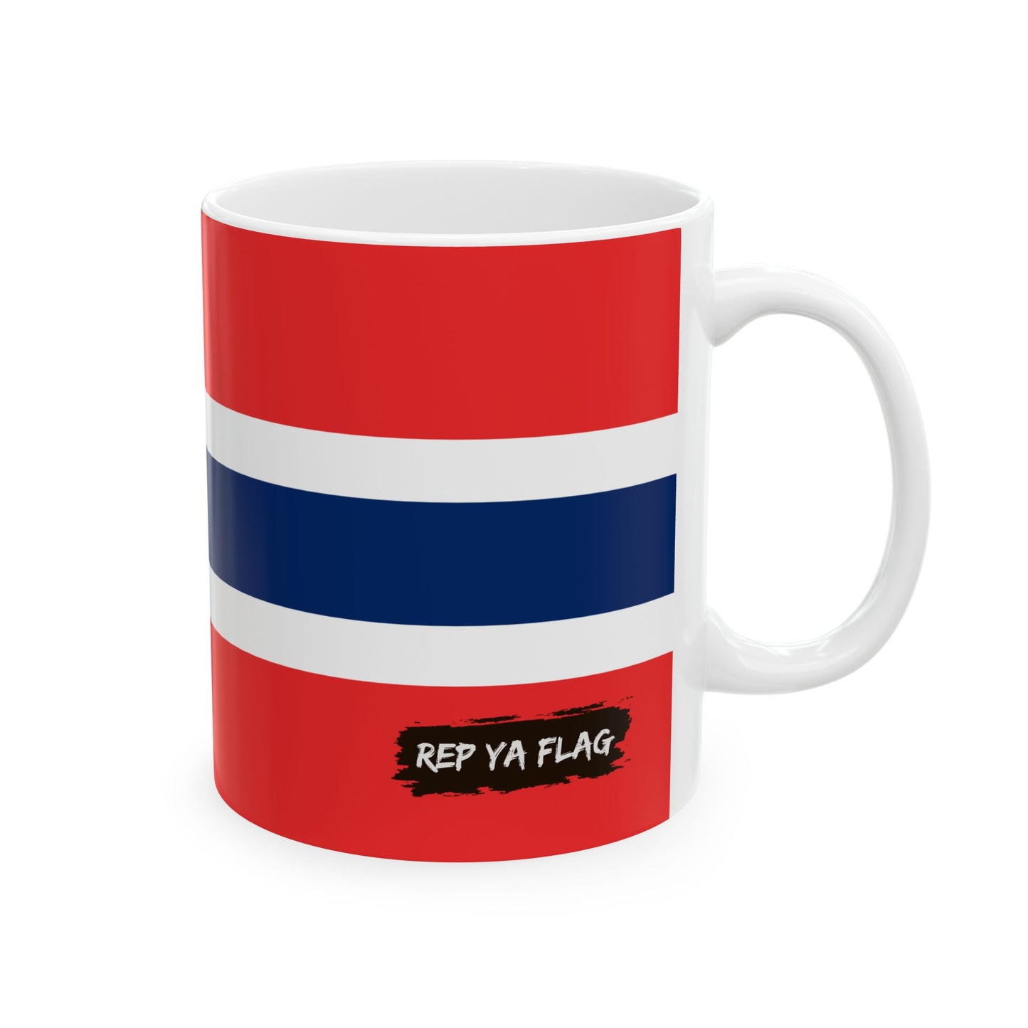 Norway Flag Coffee Tea Mug 11oz 15oz | Rep Ya Flag Ceramic Mug