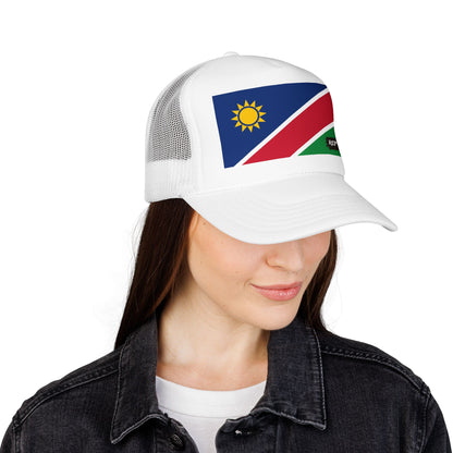 Namibia Flag Foam Trucker Hat | Namibian Pride Snapback Cap | Rep Ya Flag