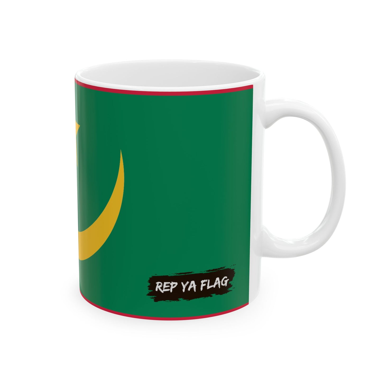 Mauritania Flag Coffee Tea Mug 11oz 15oz | Rep Ya Flag Ceramic Mug