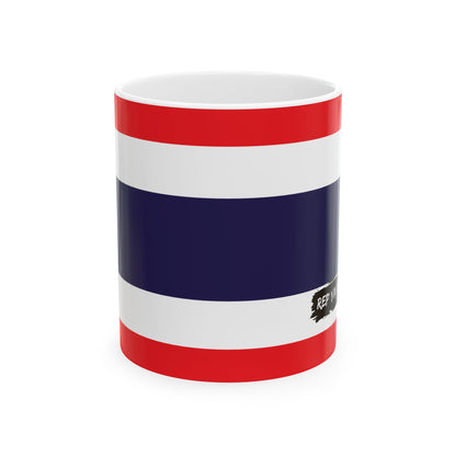 Thailand Flag Coffee Tea Mug 11oz 15oz | Rep Ya Flag Ceramic Mug