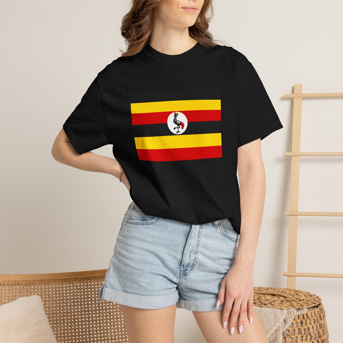 Uganda Flag T Shirt | Ugandan Heritage Shirt S–4XL | Rep Ya Flag