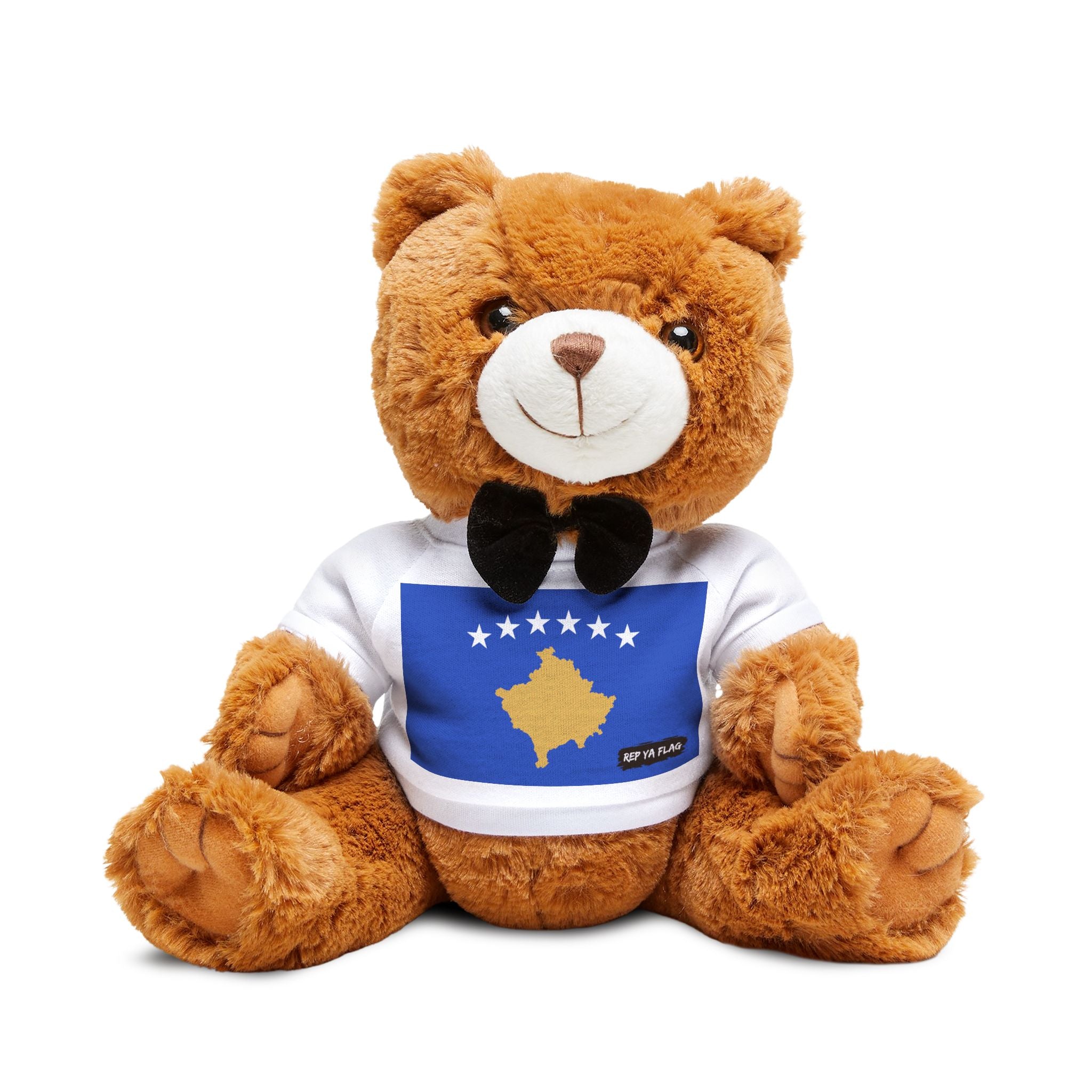 Kosovo Flag Teddy Bear | Kosovar Heritage Plush Gift | Cultural Keepsake | Baby Gift Stuffed Animal