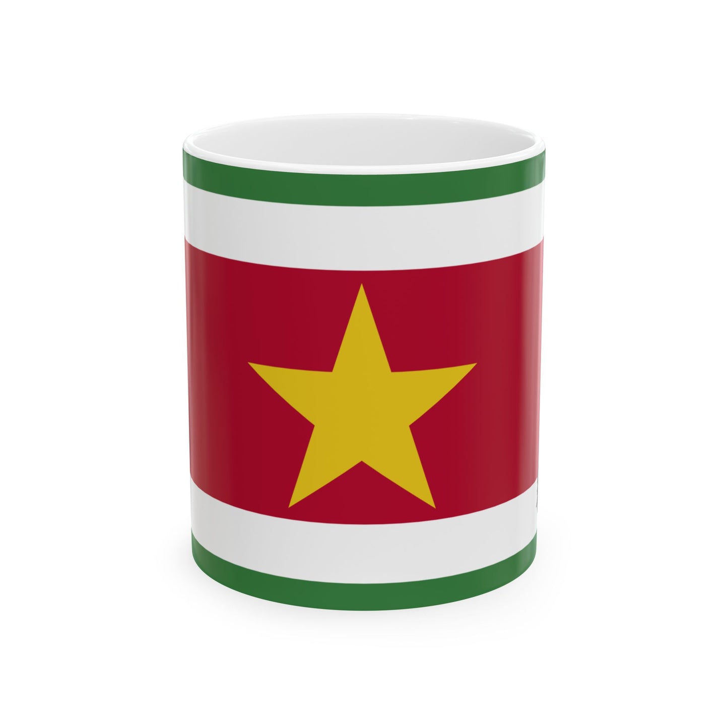 Suriname Flag Coffee Tea Mug 11oz 15oz | Rep Ya Flag Ceramic Mug