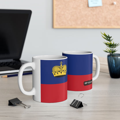Liechtenstein Flag Coffee Tea Mug 11oz 15oz | Rep Ya Flag Ceramic Mug