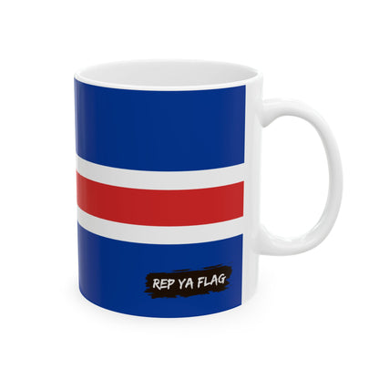 Iceland Flag Coffee Tea Mug 11oz 15oz | Rep Ya Flag Ceramic Mug