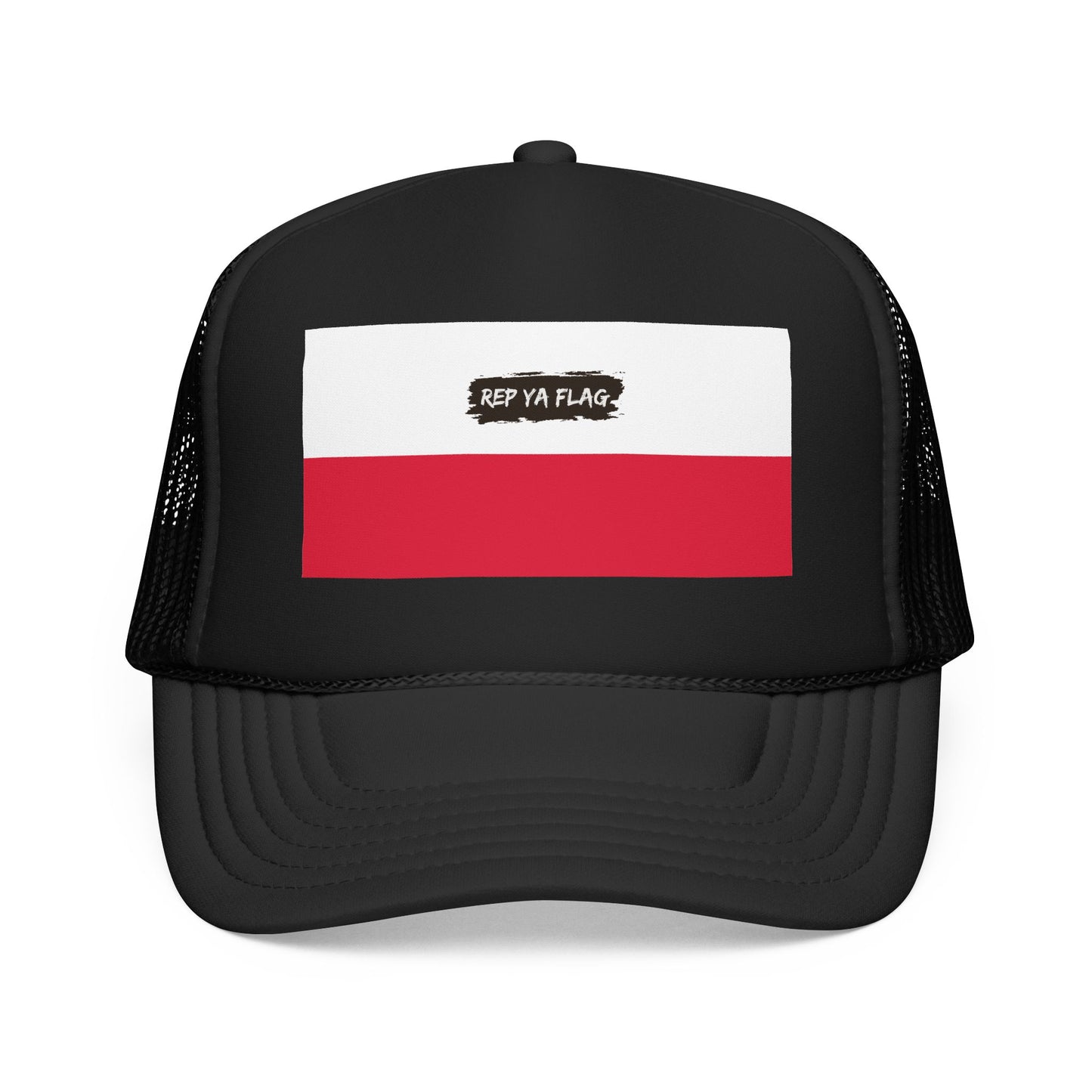 Poland Flag Foam Trucker Hat | Polish Pride Snapback Cap | Rep Ya Flag