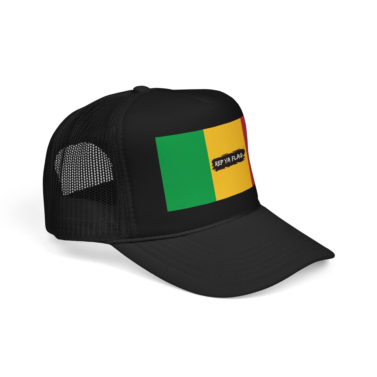 Mali Flag Foam Trucker Hat | Malian Pride Snapback Cap | Rep Ya Flag