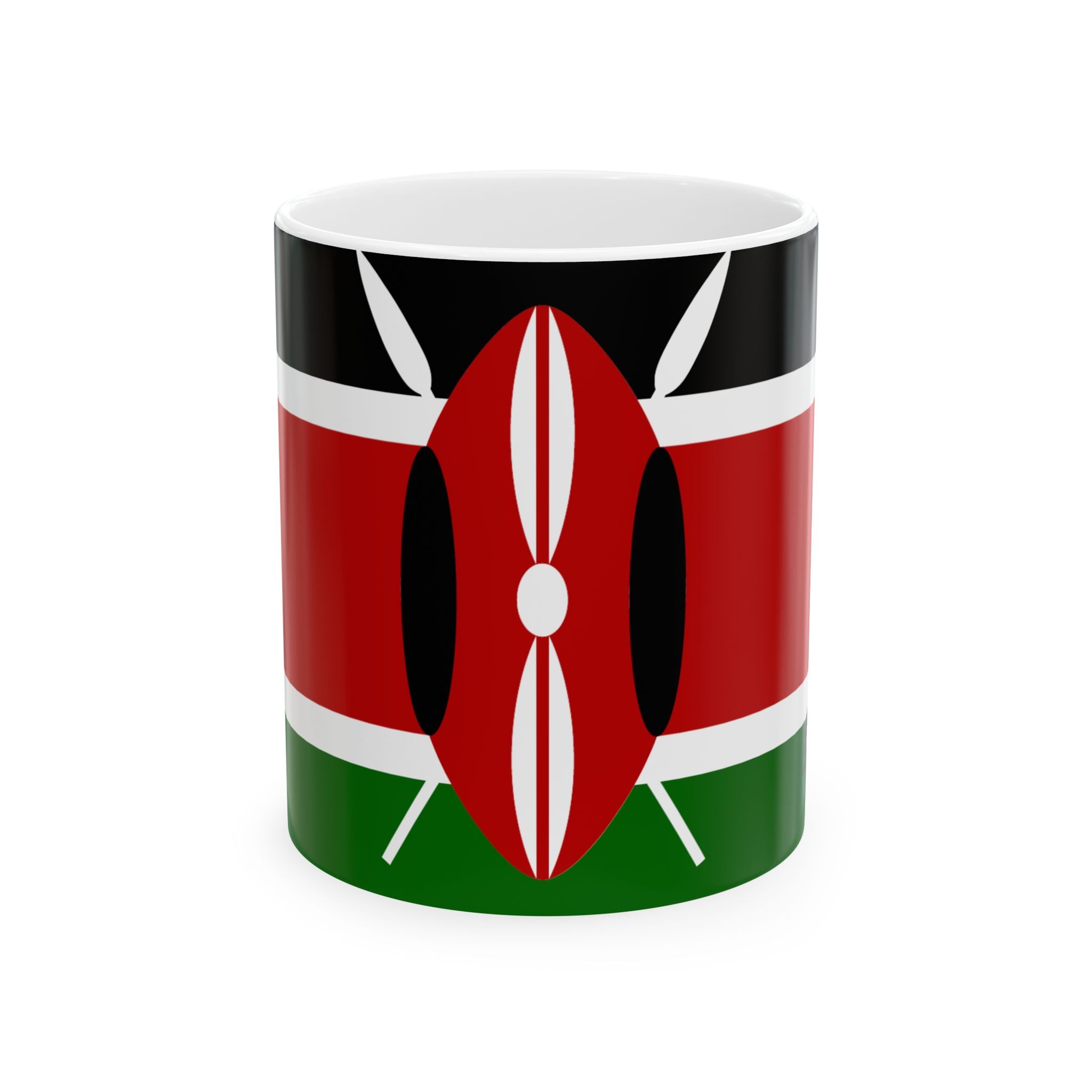 Kenya Flag Coffee Tea Mug 11oz 15oz | Rep Ya Flag Ceramic Mug