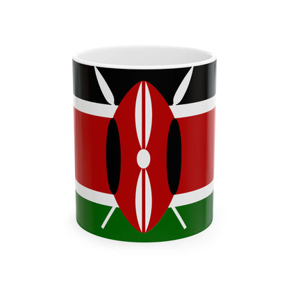 Kenya Flag Coffee Tea Mug 11oz 15oz | Rep Ya Flag Ceramic Mug