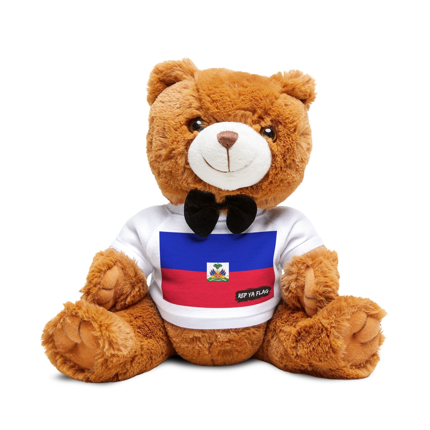 Haiti Flag Teddy Bear | Haitian Heritage Plush Gift | Rep Ya Flag