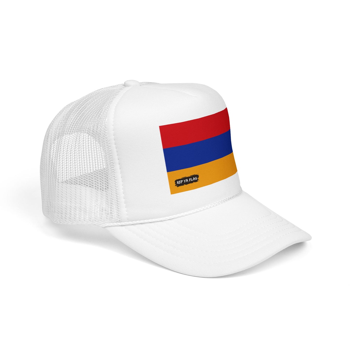 Armenia Flag Foam Trucker Hat | Armenian Pride Snapback Cap | Rep Ya Flag