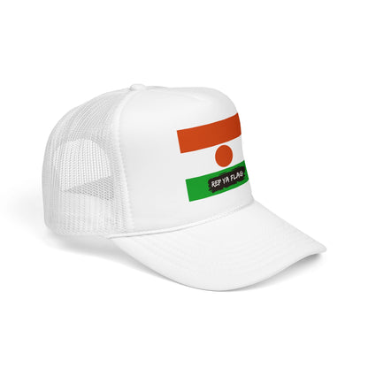 Niger Flag Foam Trucker Hat | Nigerien Pride Snapback Cap | Rep Ya Flag