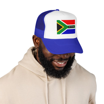 South Africa Flag Foam Trucker Hat | South African Heritage Snapback Cap | Rep Ya Flag