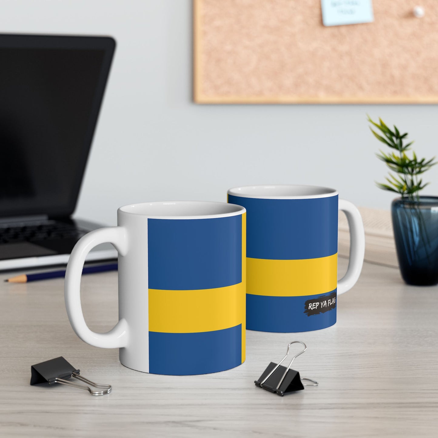 Sweden Flag Coffee Tea Mug 11oz 15oz | Rep Ya Flag Ceramic Mug