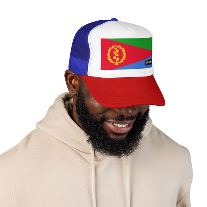 Eritrea Flag Foam Trucker Hat | Eritrean Pride Snapback Cap | Rep Ya Flag