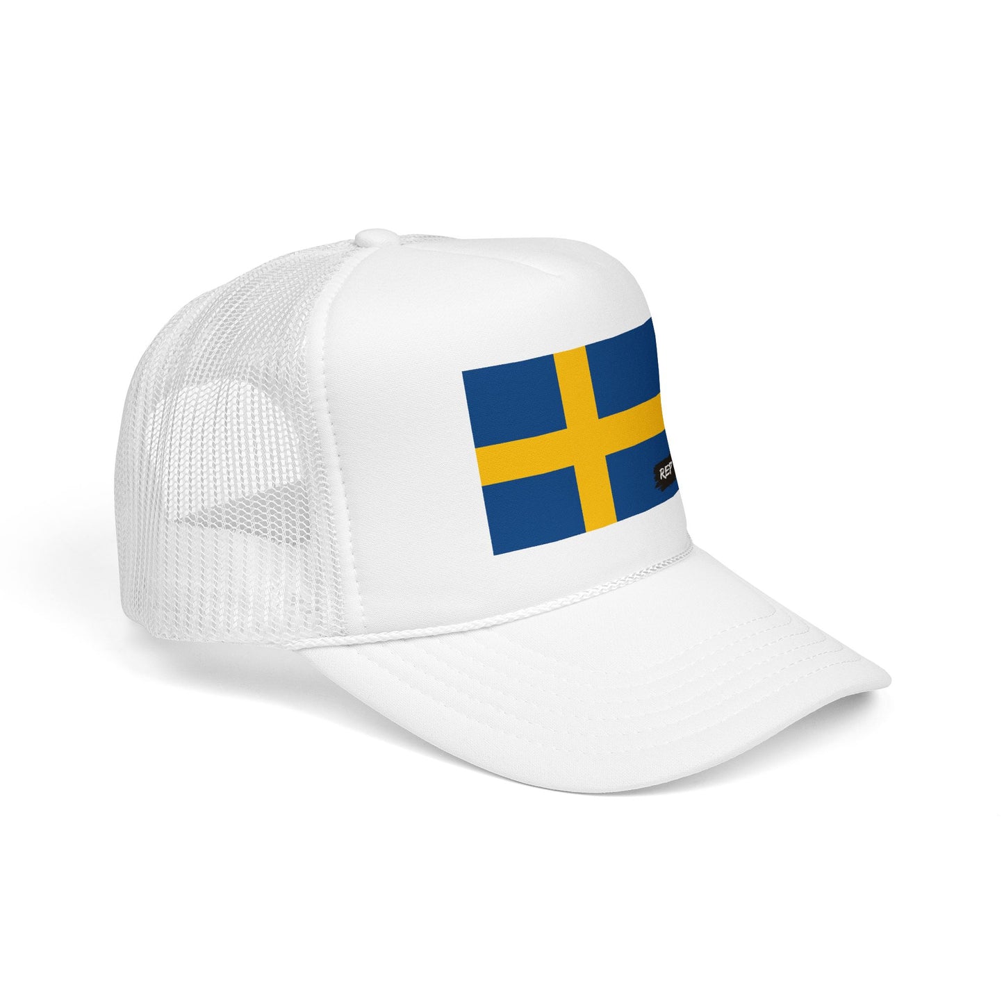 Sweden Flag Foam Trucker Hat | Rep Ya Flag design