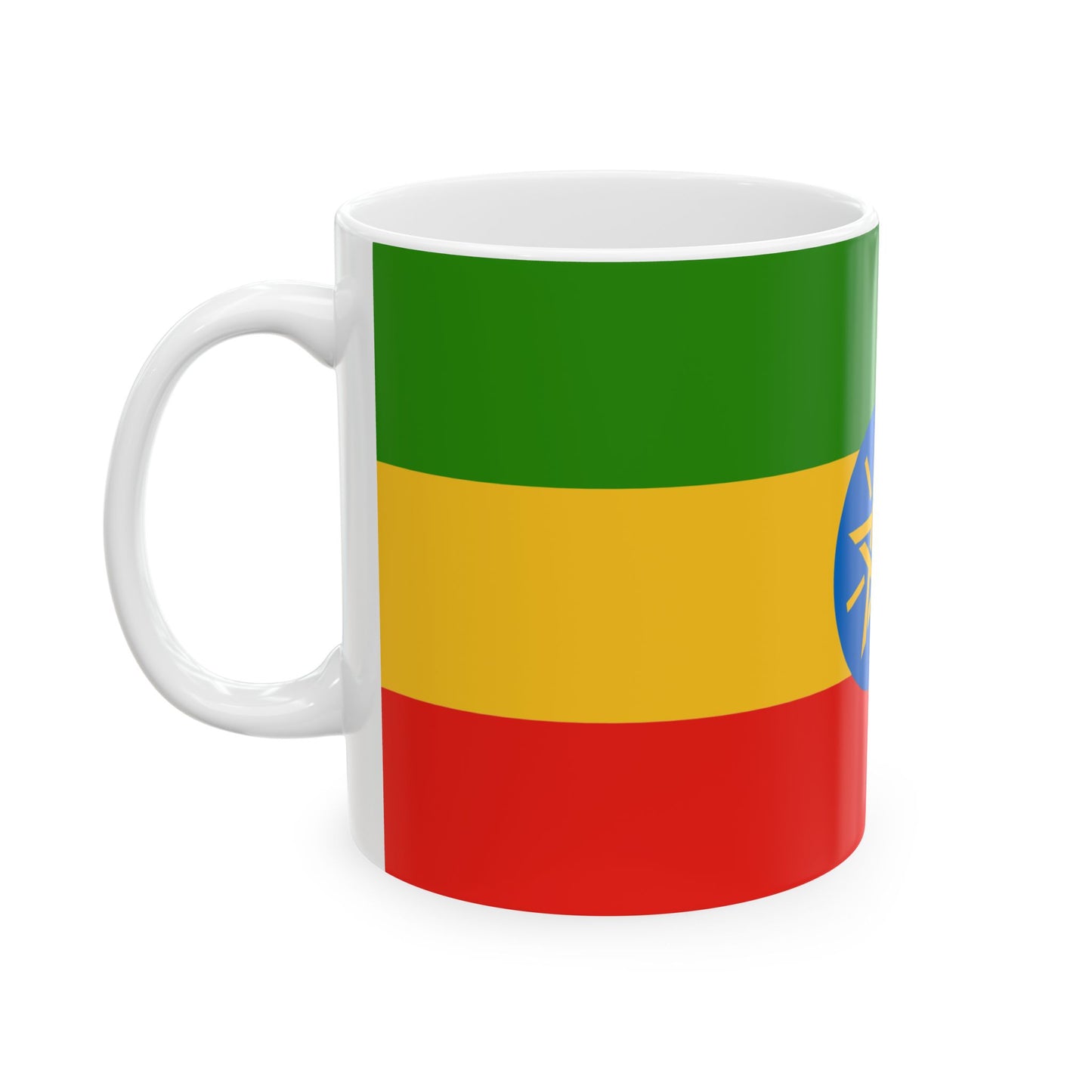 Ethiopia Flag Coffee Tea Mug 11oz 15oz | Rep Ya Flag Ceramic Mug