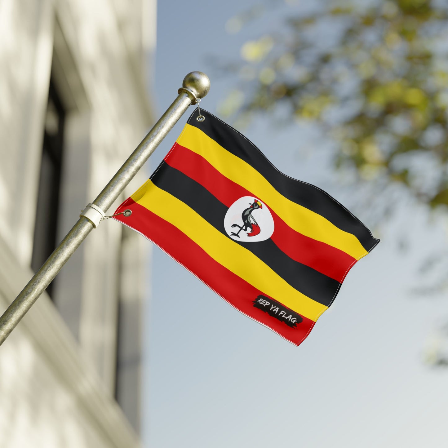 Uganda Flag Double Sided Flag, Outdoor Garden Banner | Country Flag