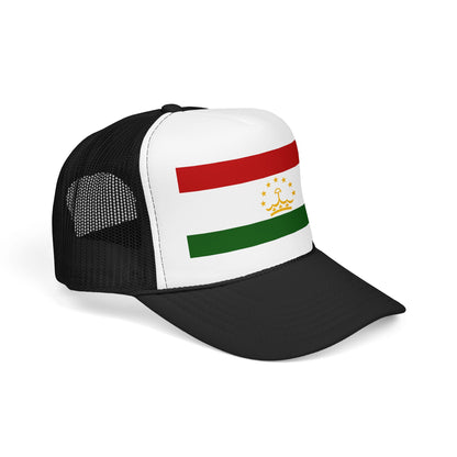 Tajikistan Flag Foam Trucker Hat | Rep Ya Flag design
