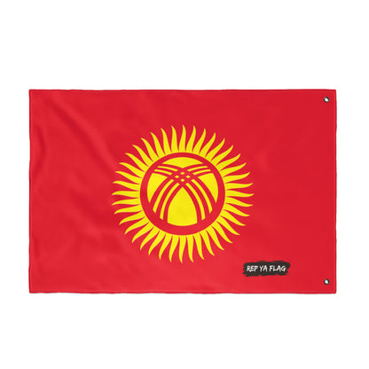 Kyrgyzstan Flag Garden Banner | Double Sided Outdoor Flag | Rep Ya Flag