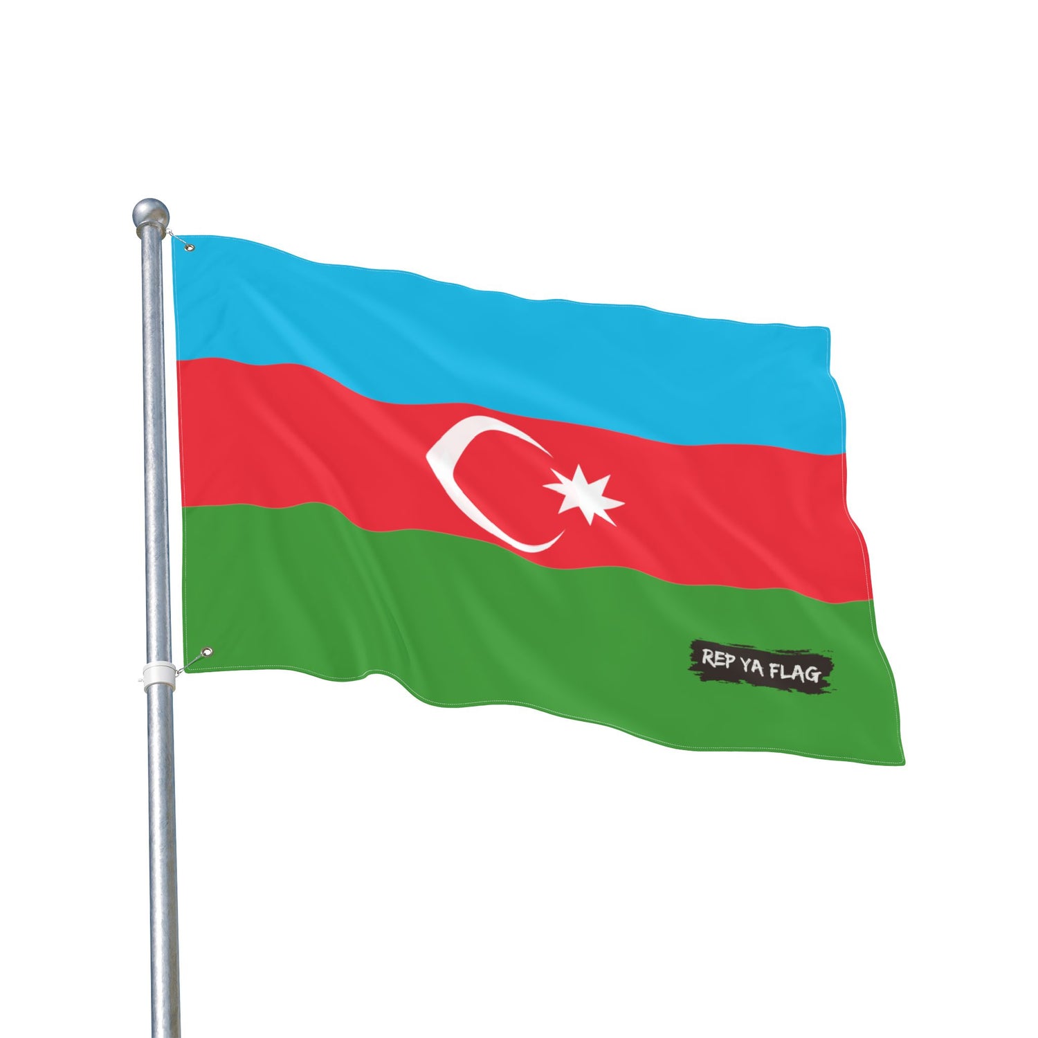 Azerbaijan Flag Garden Banner | Double Sided Outdoor Flag | Rep Ya Flag