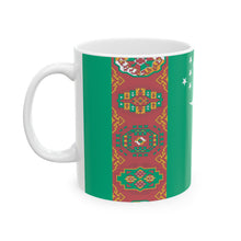 Turkmenistan Flag Coffee Tea Mug 11oz 15oz | Rep Ya Flag Ceramic Mug