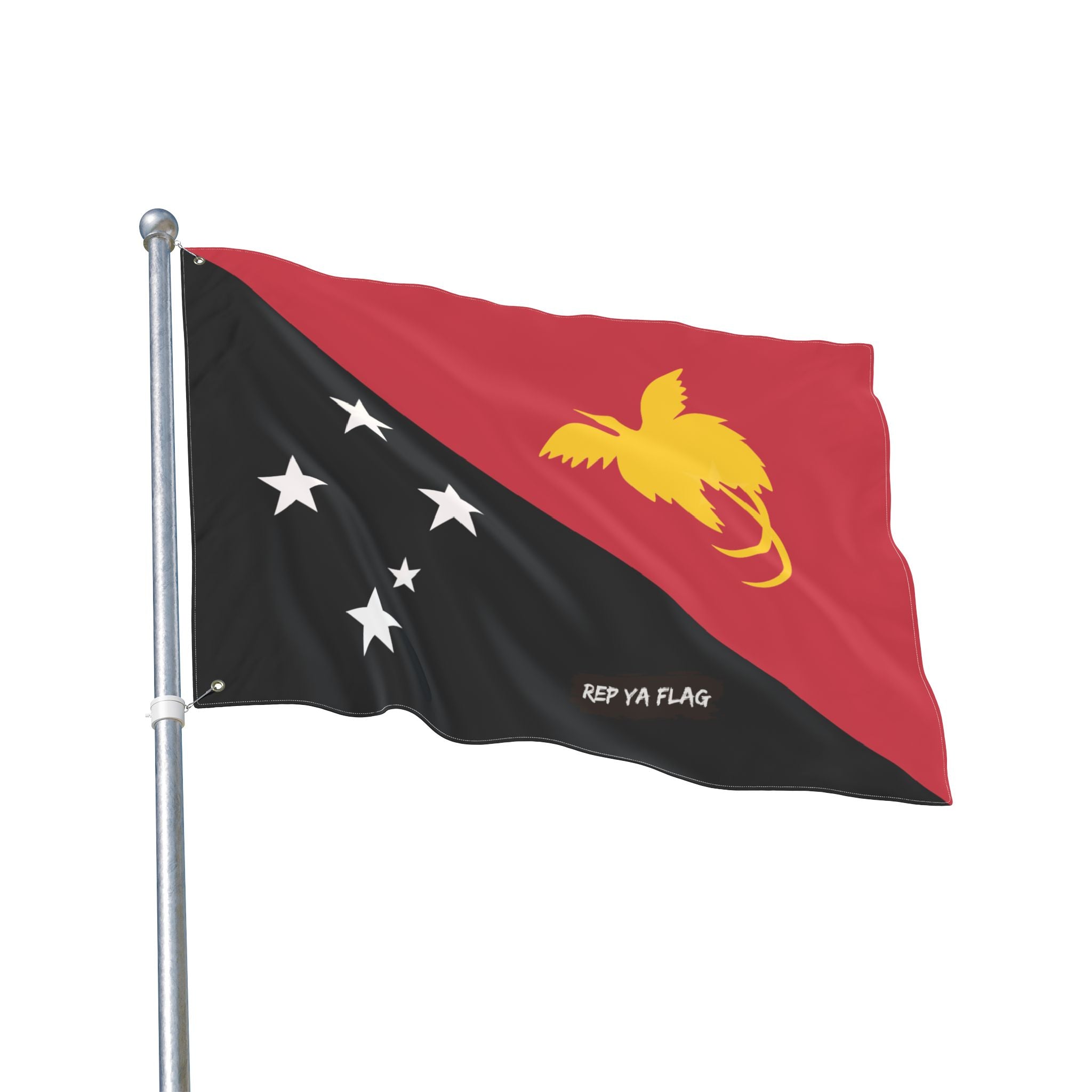 Papua New Guinea Flag Garden Banner | Double Sided Outdoor Flag | Rep Ya Flag
