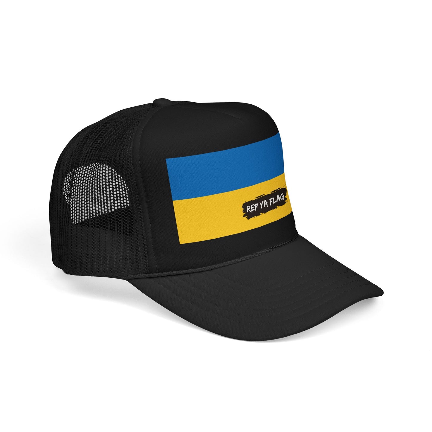 Ukraine Flag Foam Trucker Hat | Rep Ya Flag design