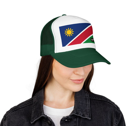 Namibia Flag Foam Trucker Hat | Namibian Pride Snapback Cap | Rep Ya Flag
