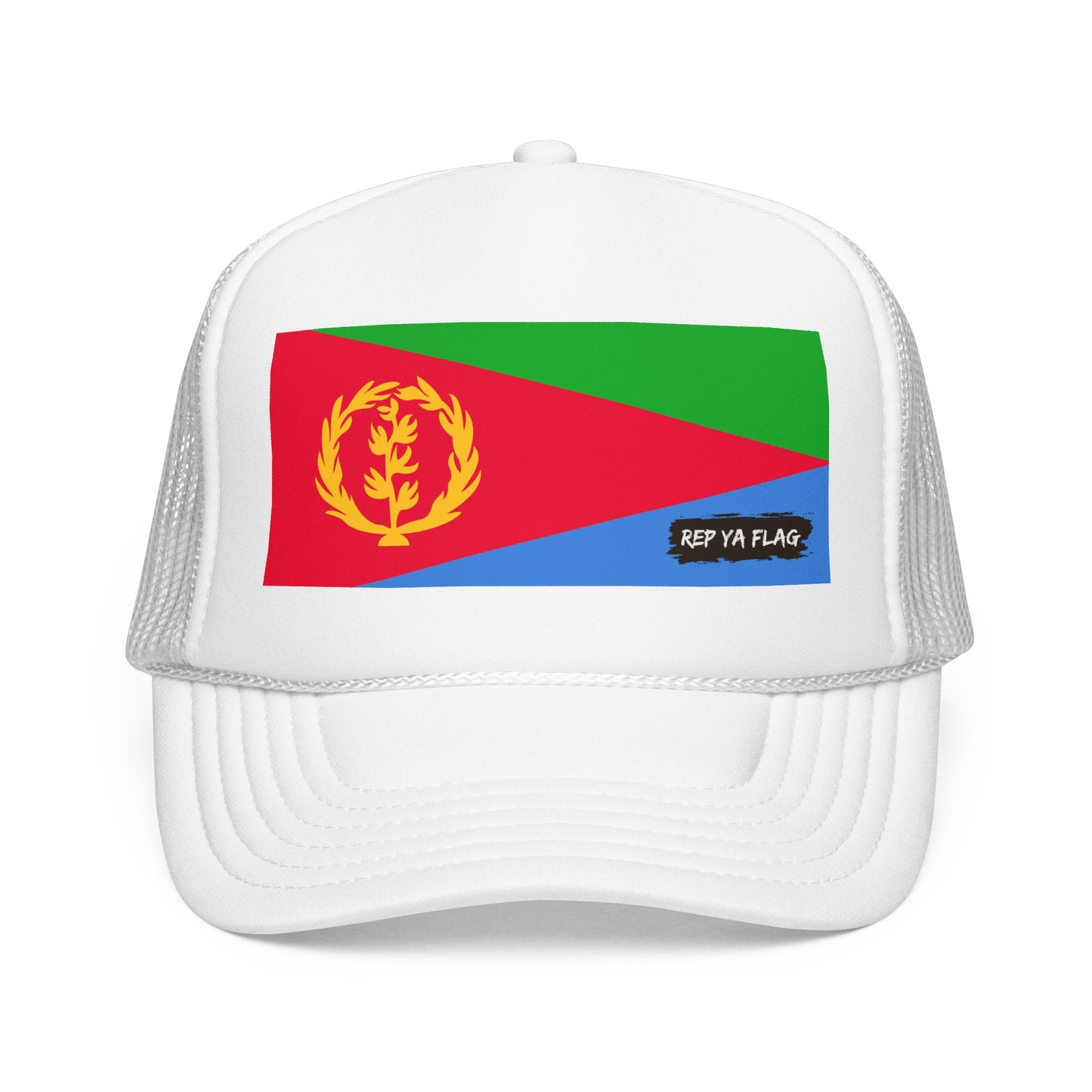 Eritrea Flag Foam Trucker Hat | Eritrean Pride Snapback Cap | Rep Ya Flag