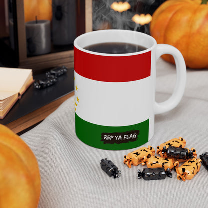 Tajikistan Flag Coffee Tea Mug 11oz 15oz | Rep Ya Flag Ceramic Mug