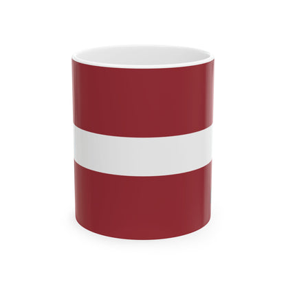 Latvia Flag Coffee Tea Mug 11oz 15oz | Rep Ya Flag Ceramic Mug